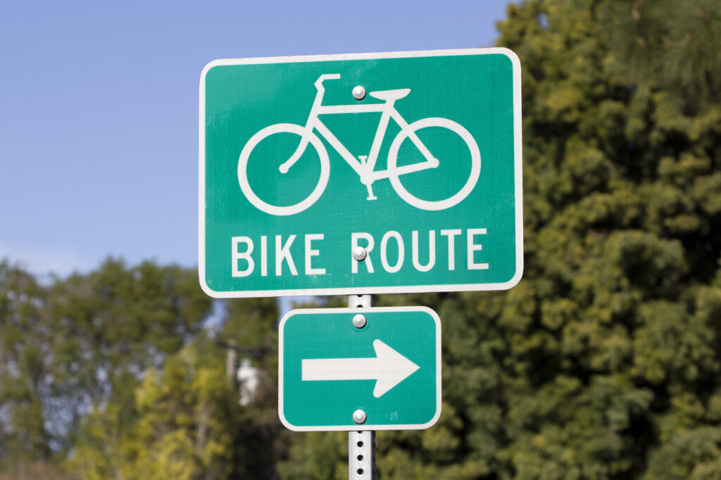 Bicycle path or recreational trail