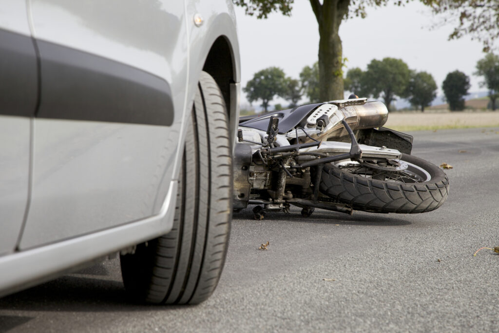 Accident with a Car and a motorbike